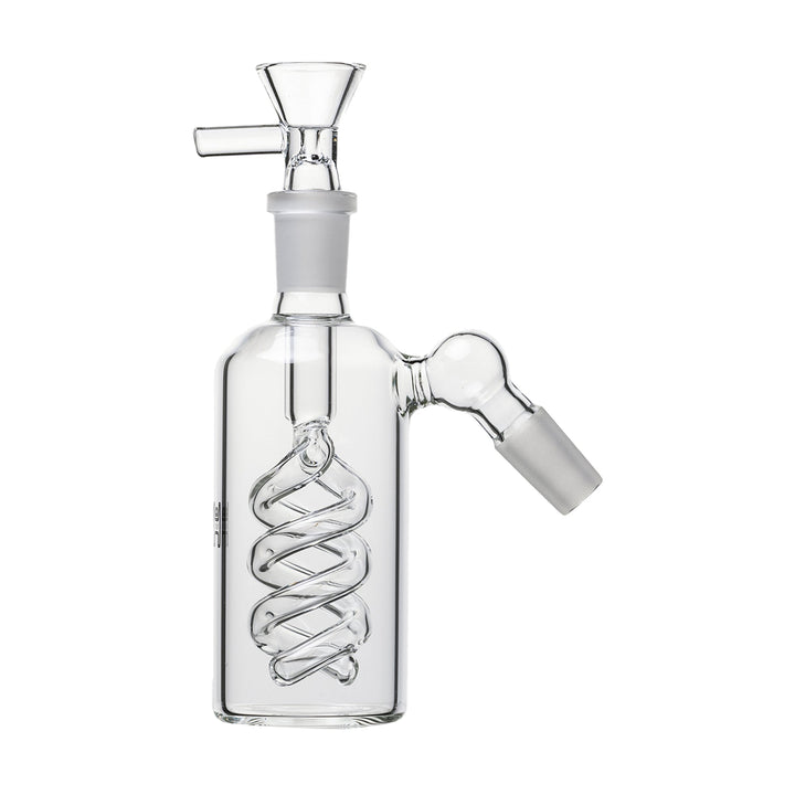 Spiral Perc Glass Ash Catcher in clear color