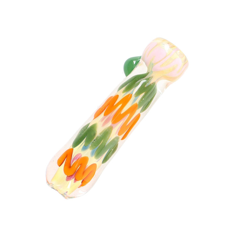 Squiggle Stick Glass Chillum 