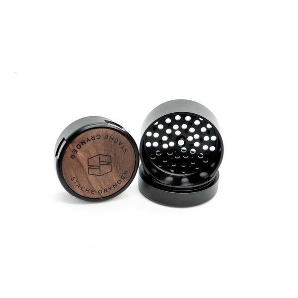 Black Stache Grynder 3-Piece Herb Grinder