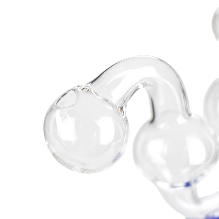 Closeup of the bowl on 6 inch stand oil burner water pipe