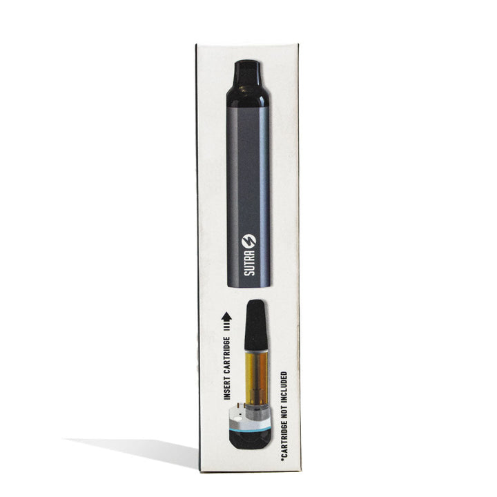 Packaging box of Sutra Vape SILO Auto Draw Vape Pen in gunmetal