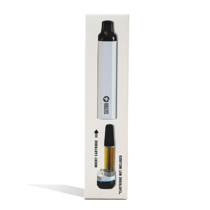 Packaging box of Sutra Vape SILO Auto Draw Vape Pen in pearl