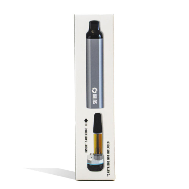 Packaging box of Sutra Vape SILO Auto Draw Vape Pen in silver