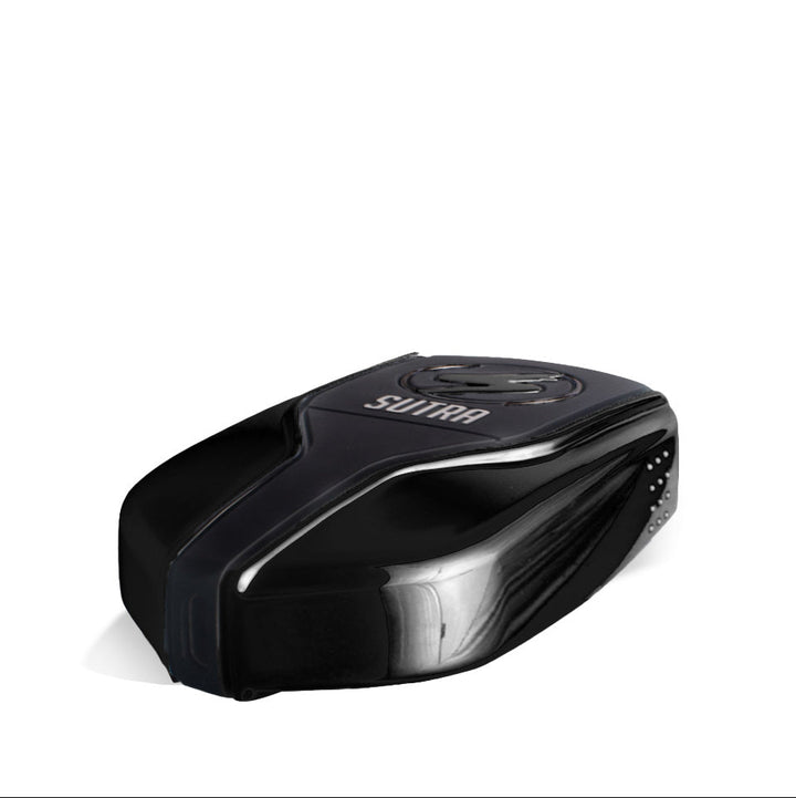 Sutra Vape Squeeze Cartridge Vaporizer in black – bottom view
