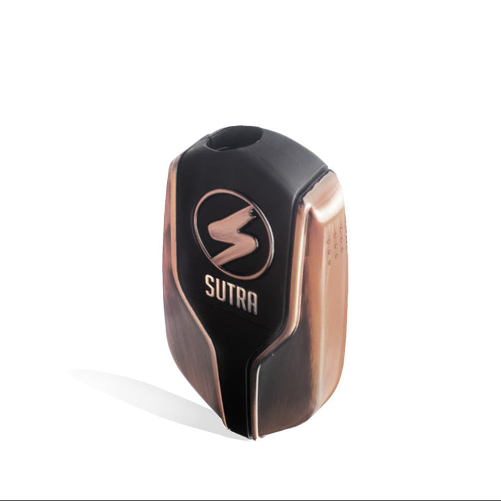 Sutra Vape Squeeze Cartridge Vaporizer in bronze – above view