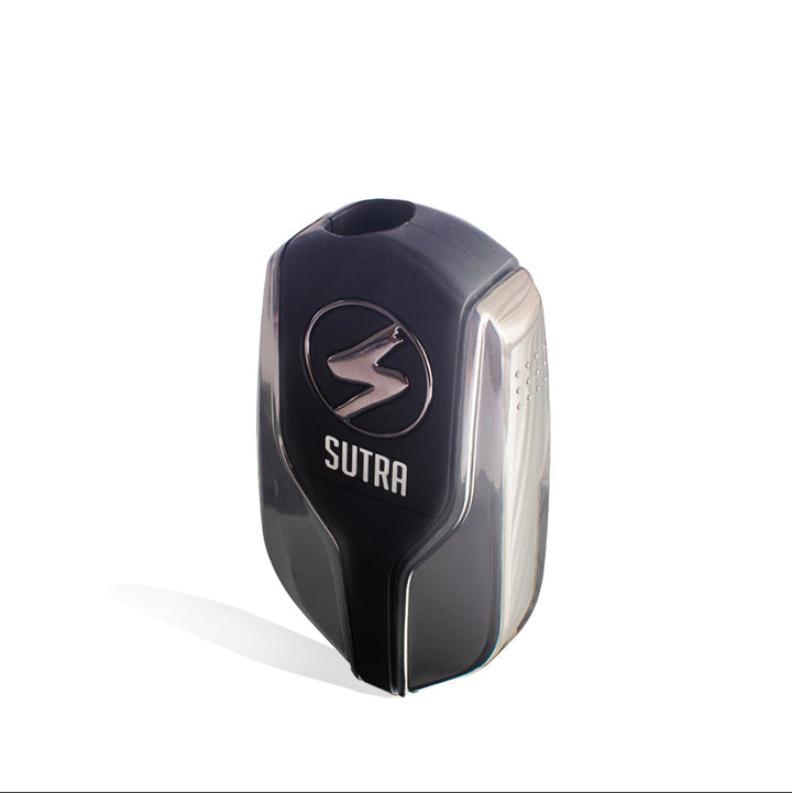 Sutra Vape Squeeze Cartridge Vaporizer in gunmetal – above view