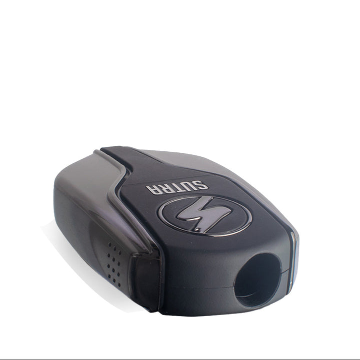 Sutra Vape Squeeze Cartridge Vaporizer in gunmetal – top view
