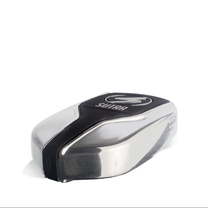  Sutra Vape Squeeze Cartridge Vaporizer in silver – bottom view