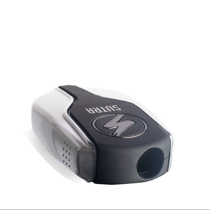 Sutra Vape Squeeze Cartridge Vaporizer in silver – top view