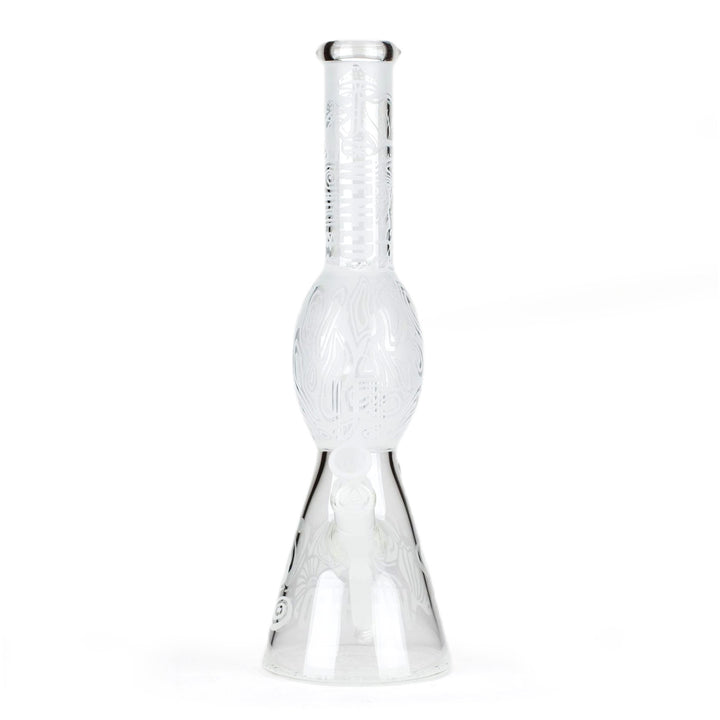 Tall Mushroom Forest Bong in clear glass
