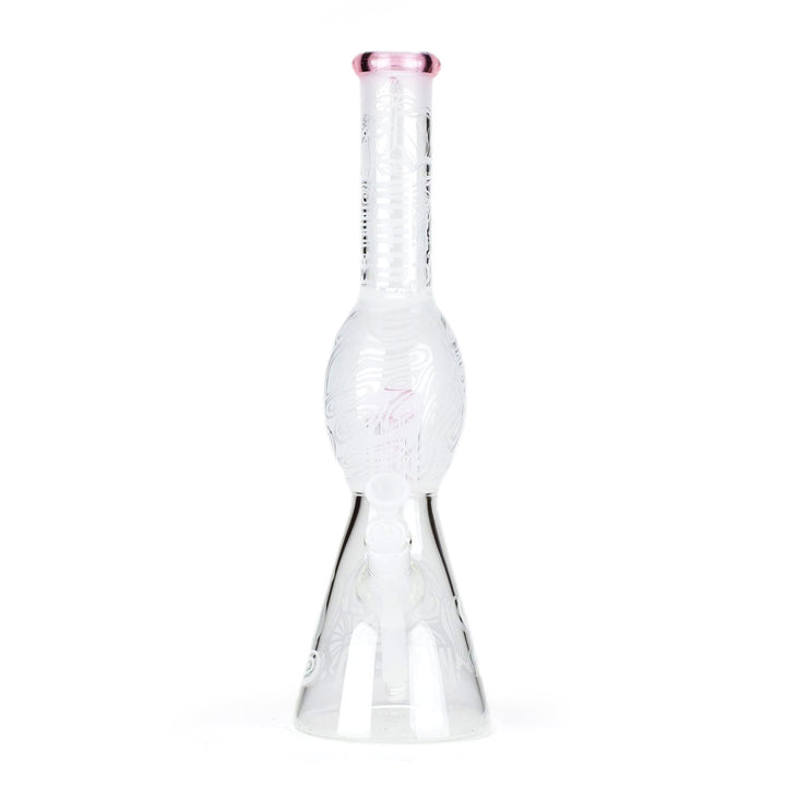 Tall Mushroom Forest Bong in soft pink color