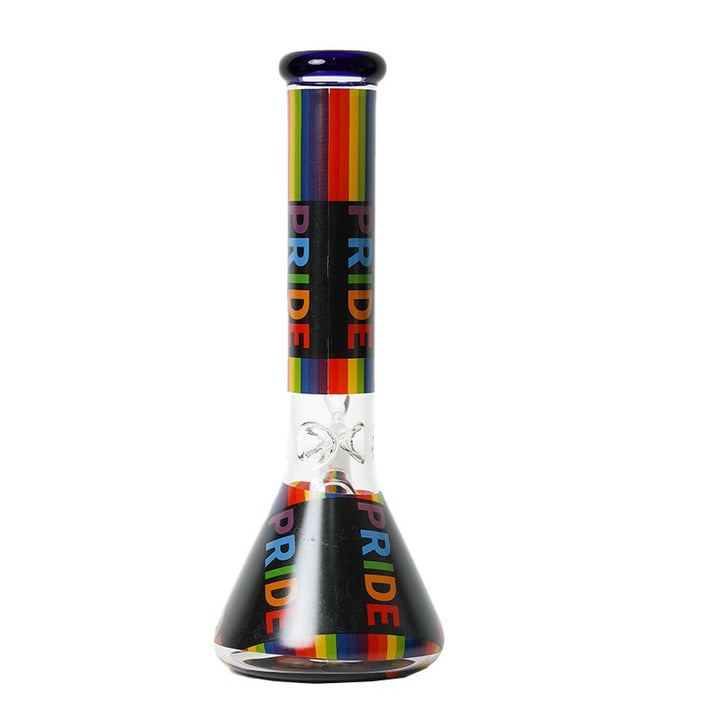 14 inch Thick Glass Beaker Bong Back