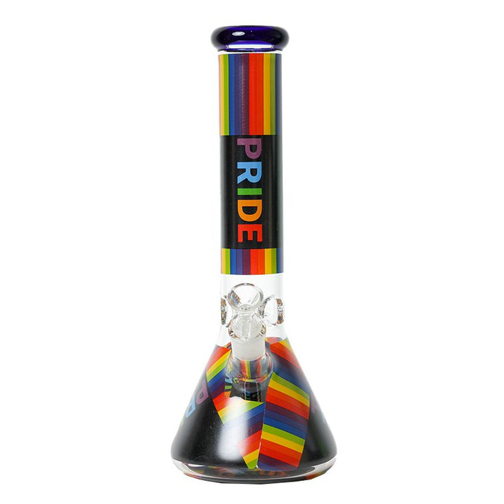 14 inch Thick Glass Beaker Bong Front