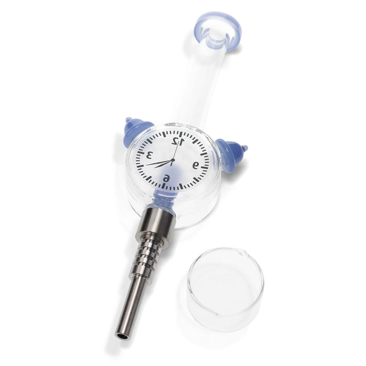 Time Keeper Clock Dabbing Nectar Collector Kit light blue