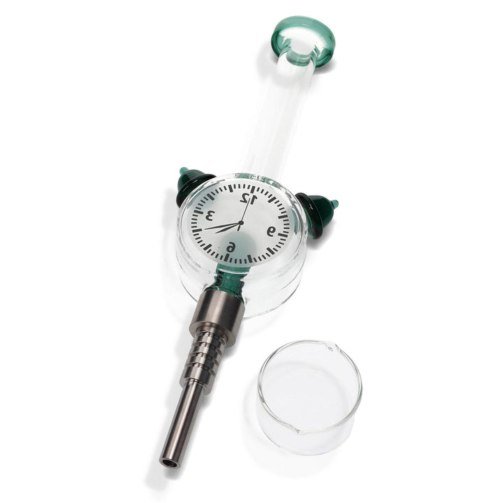 Time Keeper Clock Dabbing Nectar Collector Kit Teal