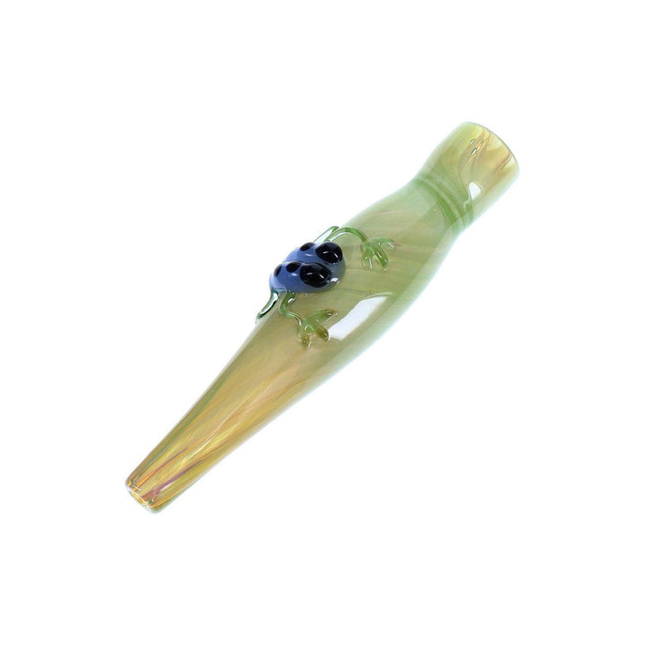 Tree Frog Silver Fumed Glass Chillum Pipe