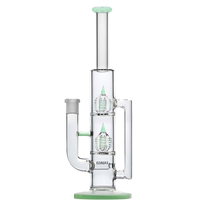 Treecycler Bong in jade green glass