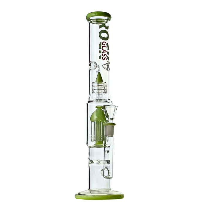 Tri-Storm 16-inch Triple Perc Bong in green