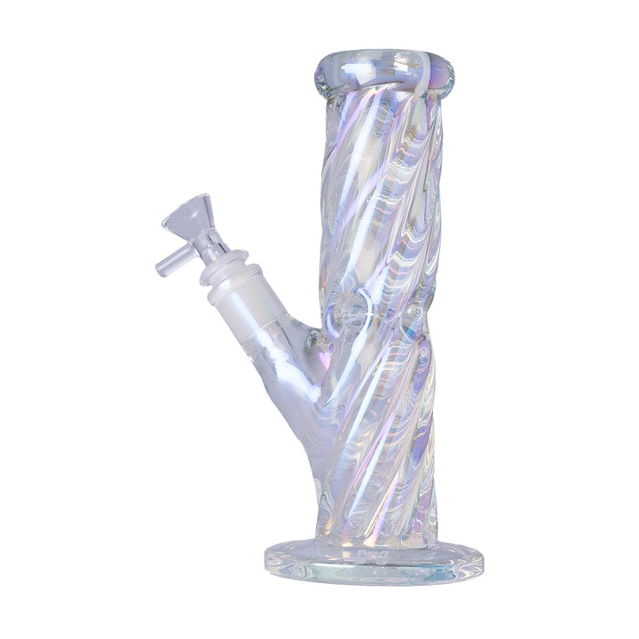 9 inch Twisted Iridescent Tube Water Pipe
