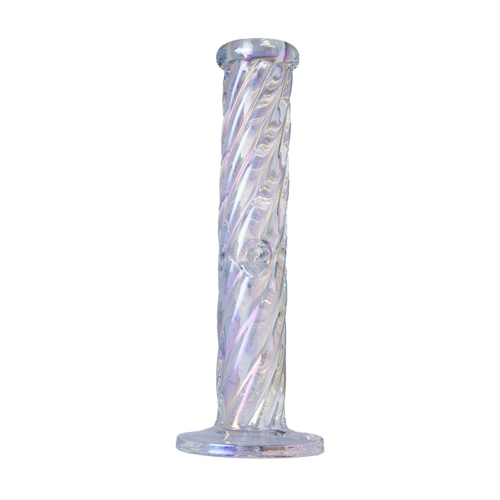 Twisted Iridescent Tube Water Pipe back view