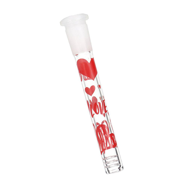 Valentine's Hearts and Roses Glass Bong Downstem