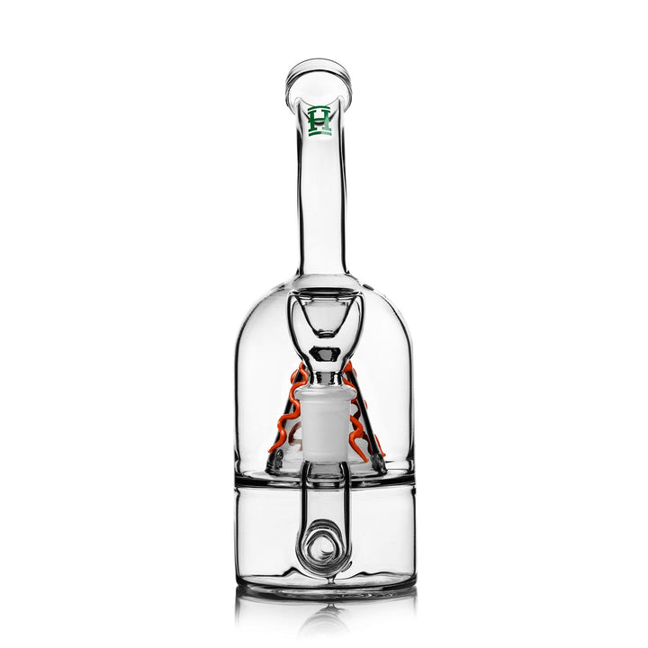Volcano Bong – Back View of Glass Water Pipe