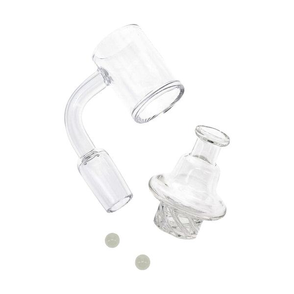 WhirlCap Auto Spinner Quartz Banger with Glow Beads and Carb Cap