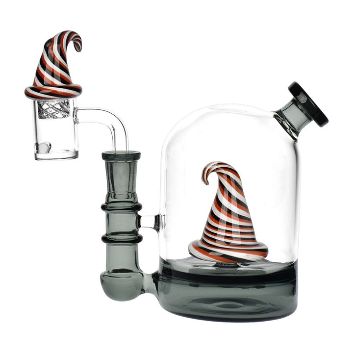Close-up of spiral witch’s hat percolator on Dab Rig