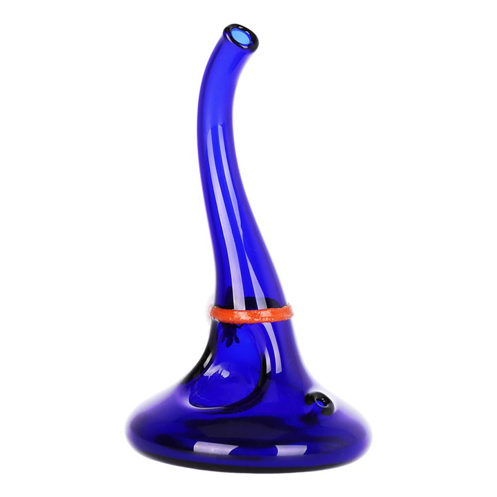 Blue Witch's Hat Glass Hand Pipe