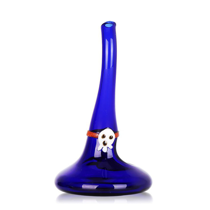 Witch's Hat Glass Hand Pipe full view, premium glass, perfect for Halloween and smoking sessions
