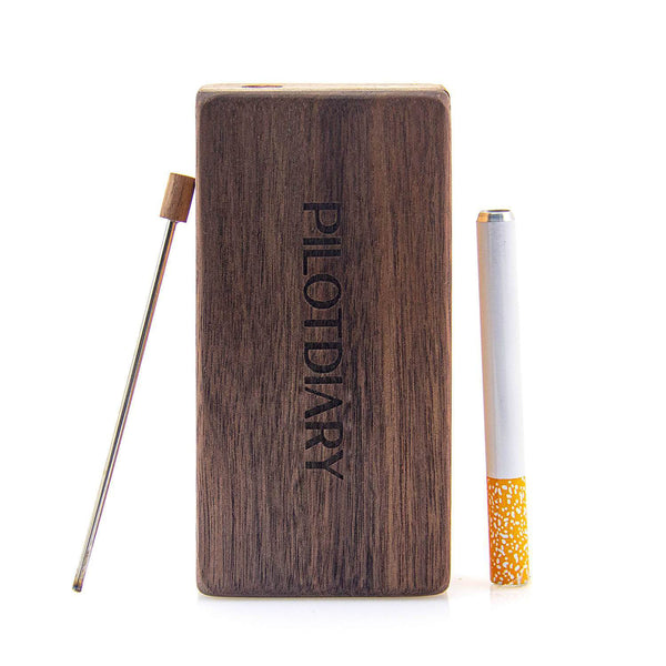 PILOTDIARY Wooden Magnetic Dugout With Mini Snuff Box
