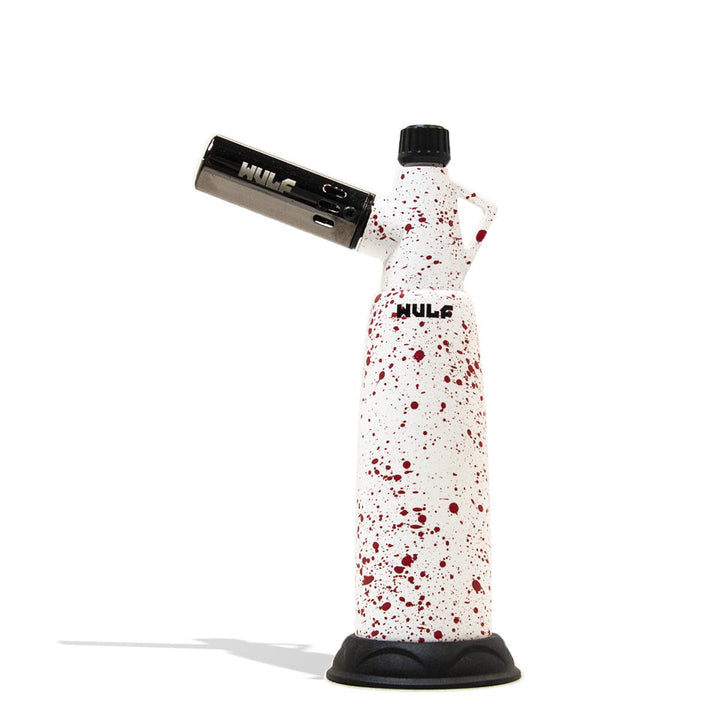 Wulf Mods Warhead Dab Torch in white red spatter