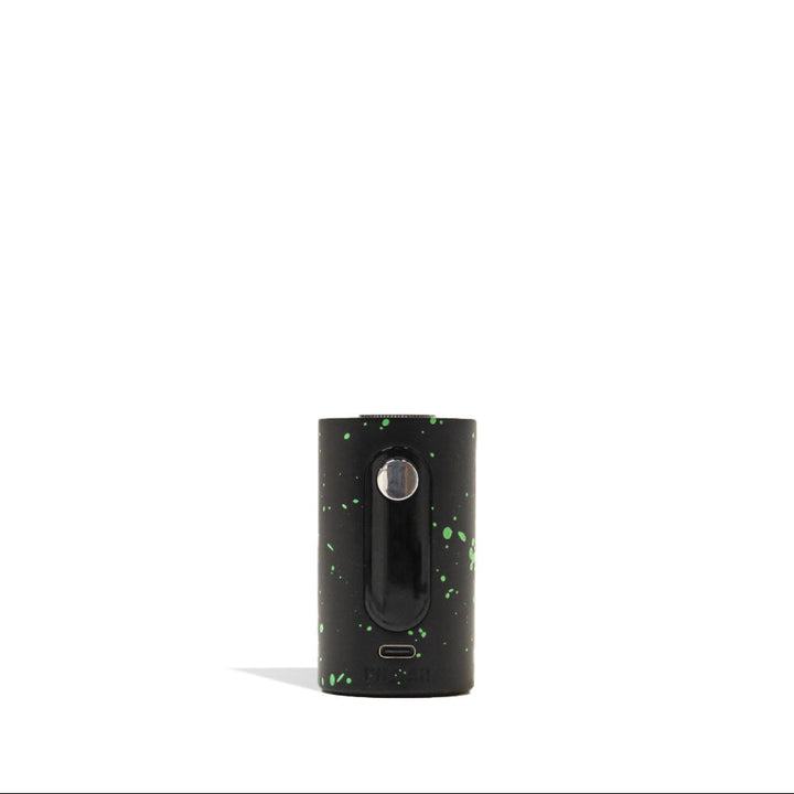 Base of Wulf Mods Pillar Mini Dab Rig Black-Green Spatter