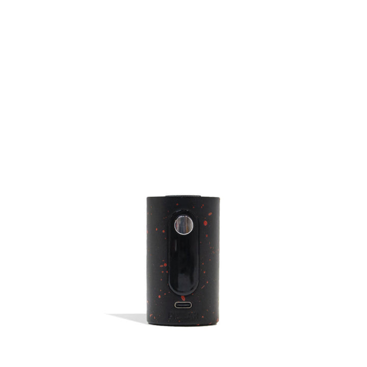 Base of Wulf Mods Pillar Mini Dab Rig Black-Red Spatter