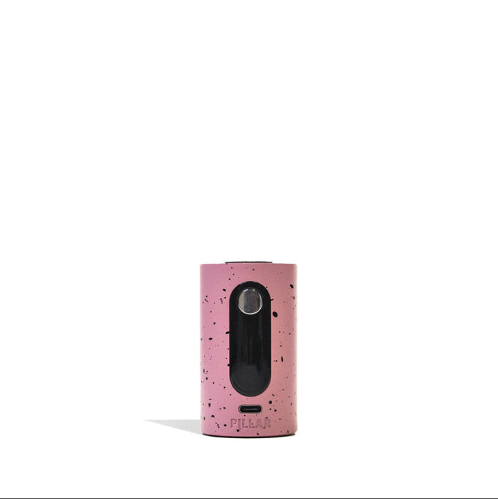 Base of Wulf Mods Pillar Mini Dab Rig Pink-Black Spatter