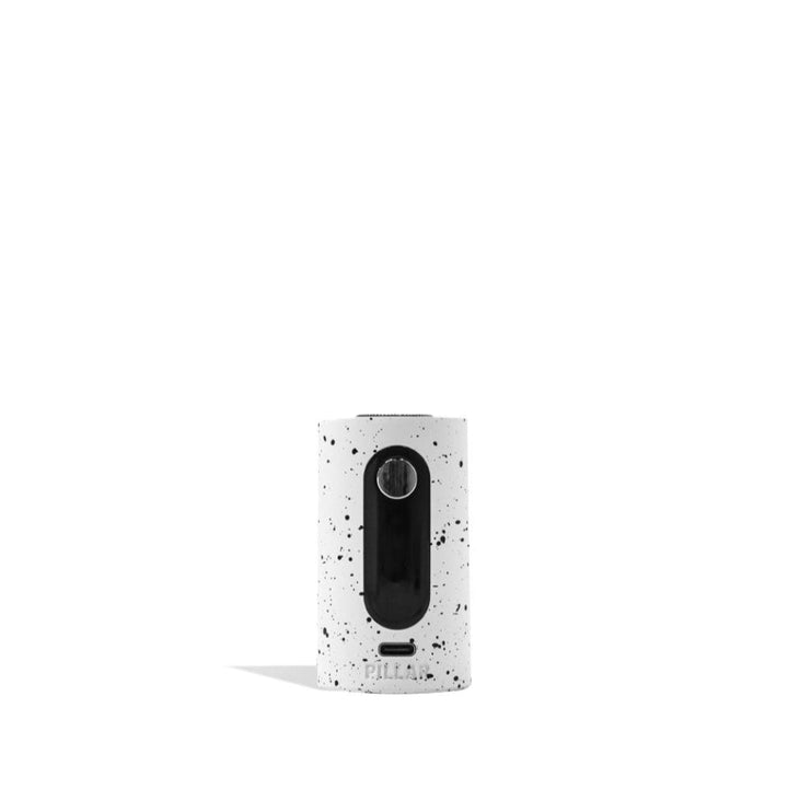 Base of Wulf Mods Pillar Mini Dab Rig White-Black Spatter
