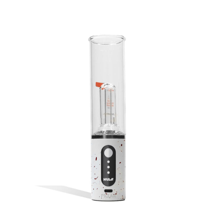 Wulf Mods Pillar Mini Electric Dab Rig White-Red Spatter