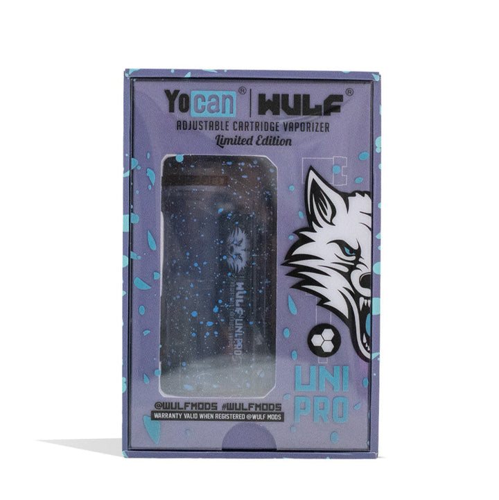 Wulf Mods Uni Pro Adjustable Cartridge Vaporizer azure with packaging