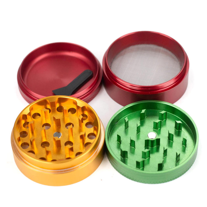 XTREME Metal Grinder disassembled into 4 pieces