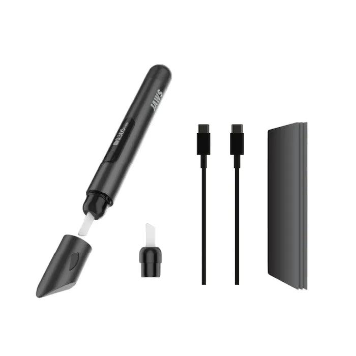 Yocan Black JAWS Hot Knife showing all parts