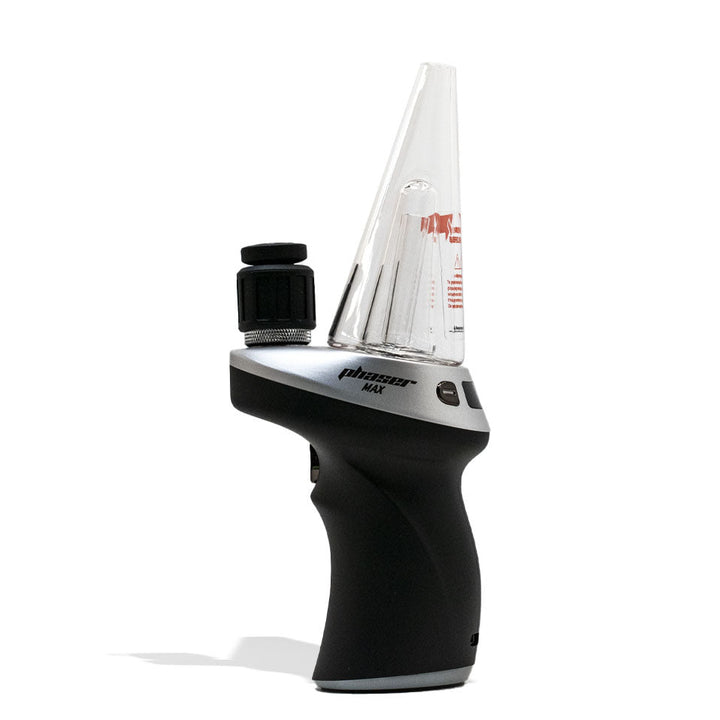 Yocan Black Phaser Max Portable Electric Dab Rig Silver – Front View