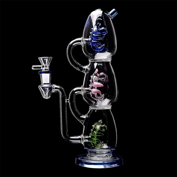 Yoshi Triple Egg Glass Dab Rig – Concentrate Water Pipe