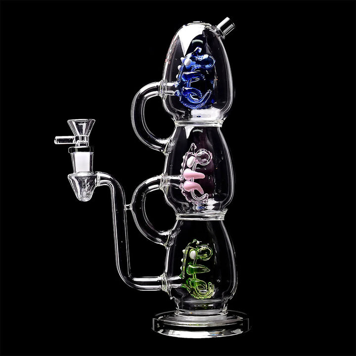 Triple Yoshi Egg Glass Dab Rig