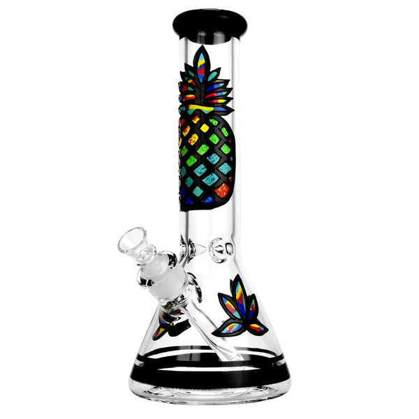 Psychedelic Pineapple Beaker Glass Bong