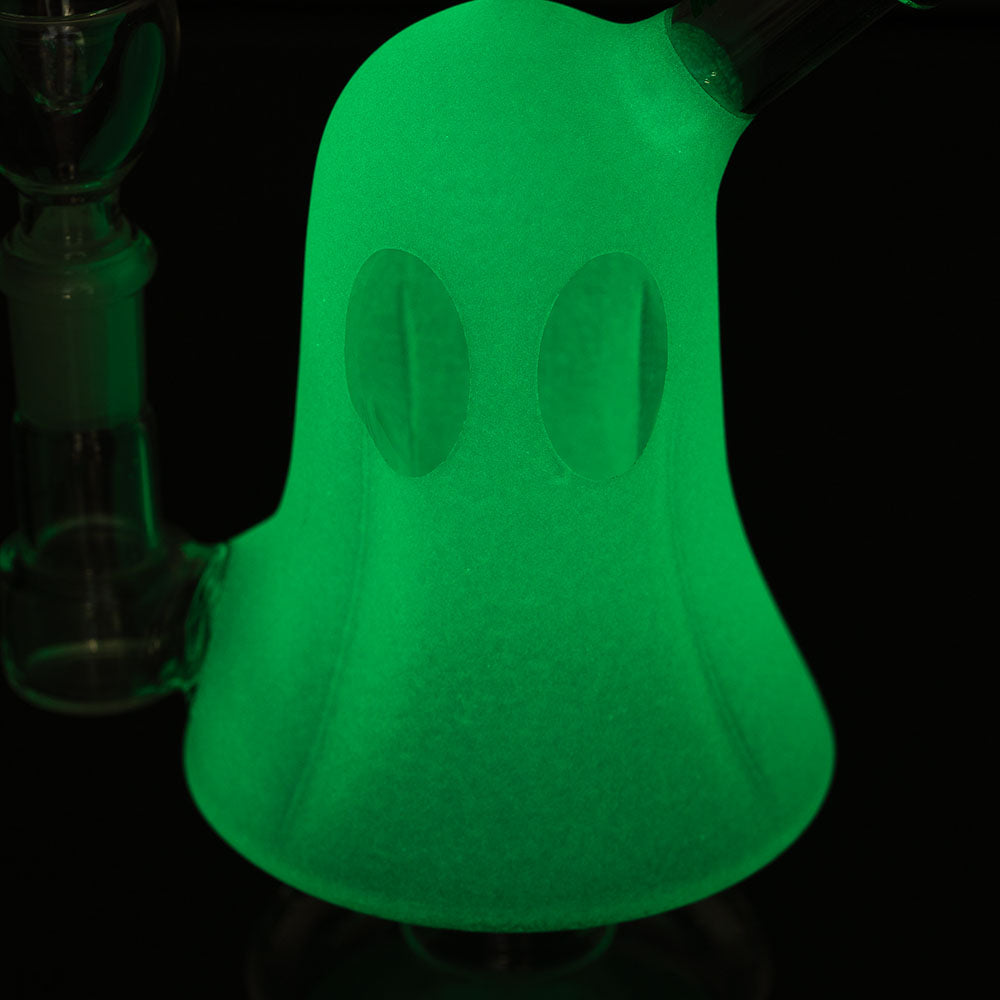 6.5" Ghost Glass Water Pipe