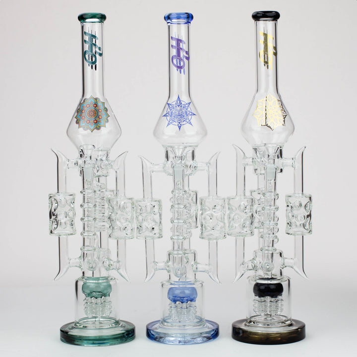 21" H2O Coil Glass Water Recycle Bong