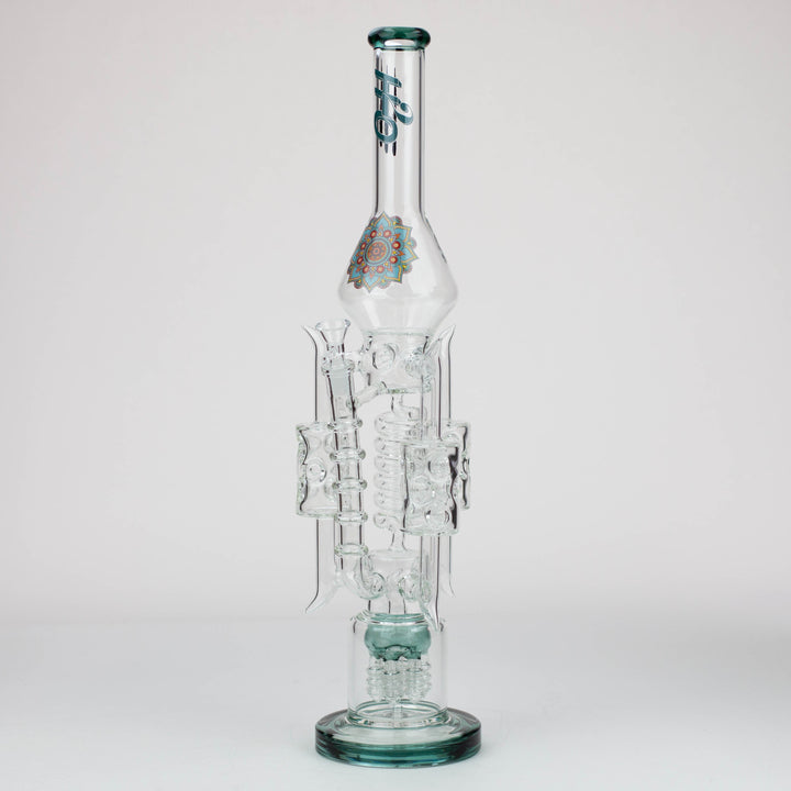 21" H2O Coil Glass Water Recycle Bong