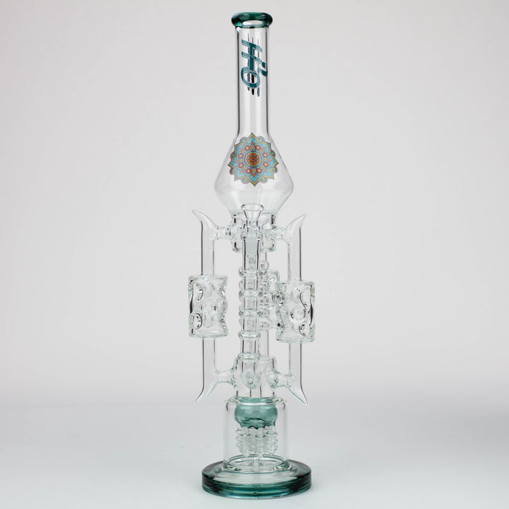 21" H2O Coil Glass Water Recycle Bong