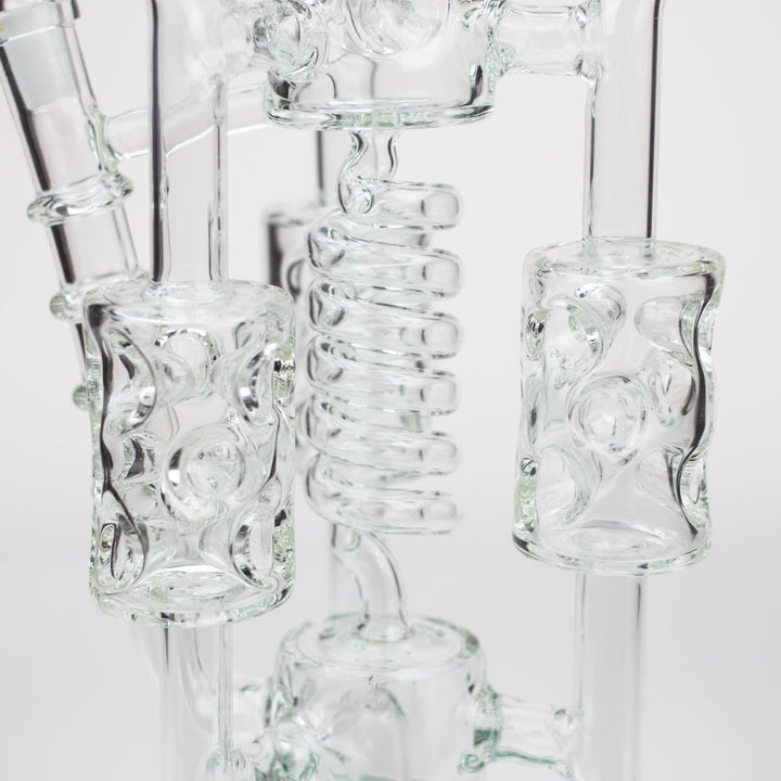 21" H2O Coil Glass Water Recycle Bong