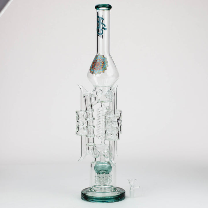 21" H2O Coil Glass Water Recycle Bong